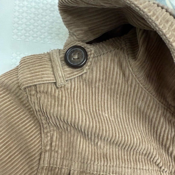 Janie and Jack Beige corduroy jacket with hoodie - Picture 8 of 10